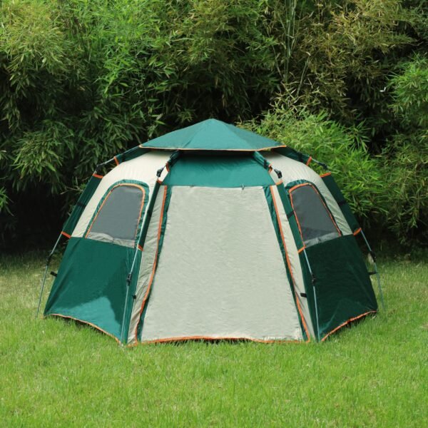 AA00301 Green&White Dome Tent
