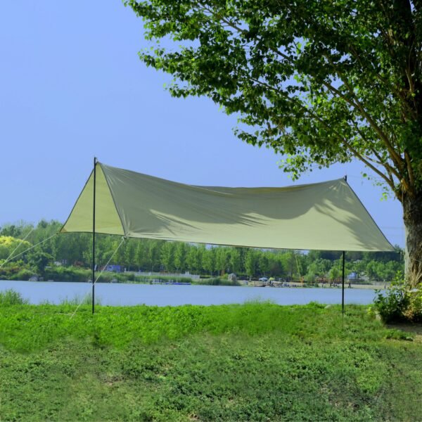 AA40201 Sliver Coated Cloth  Square Canopy
