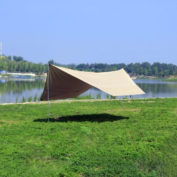 AA40301 Silver Coated Cloth Canopy Butterfly Tent