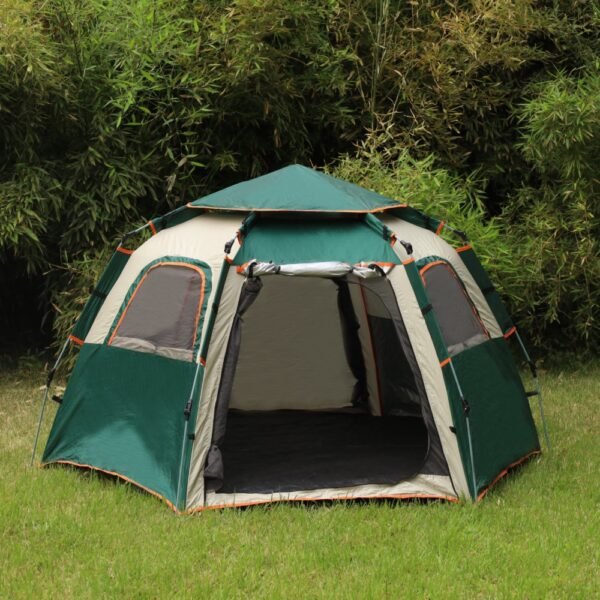 Manufacturer OEM Hexagonal Green Tent | Butterfly Shape Silver Coated Canopy - Image 7