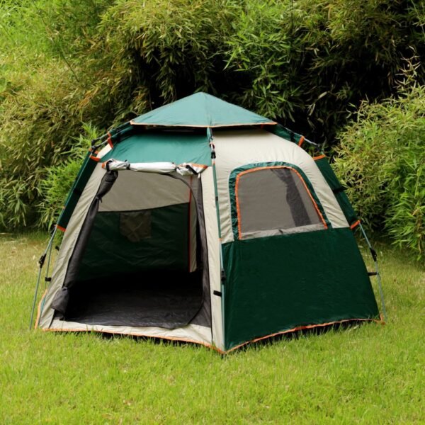 Manufacturer OEM Hexagonal Green Tent | Butterfly Shape Silver Coated Canopy - Image 8