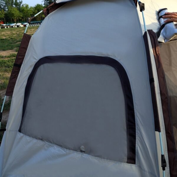Factory-direct Bulk Camping Tents Set Glamping Oxford Cloth Single-Layer White Hexagonal Camping Tent | Square Vinyl Canopy - Image 4