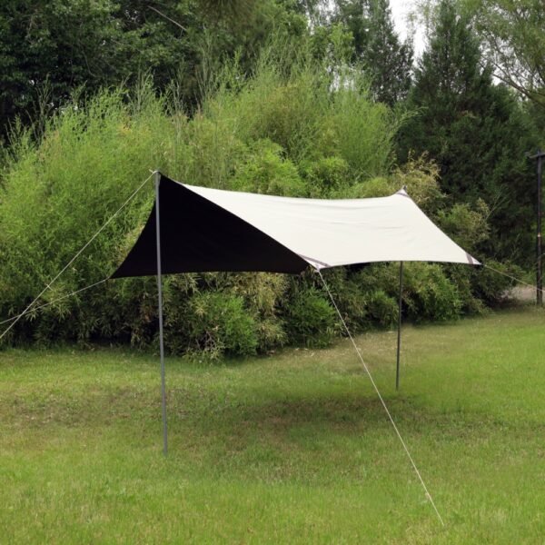 Factory-direct Bulk Camping Tents Set Glamping Oxford Cloth Single-Layer White Hexagonal Camping Tent | Square Vinyl Canopy - Image 6