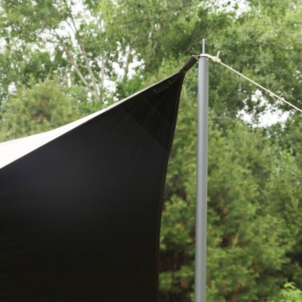 Factory-direct Bulk Camping Tents Set Glamping Oxford Cloth Single-Layer White Hexagonal Camping Tent | Square Vinyl Canopy - Image 7