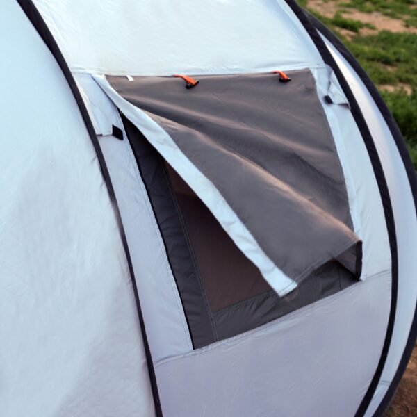 Outdoor Tent Suppliers Custom Tunnel-Type  Pop-Up Polyester Taffeta Camping Boat Tent with Silver-coated Canopy - Image 6