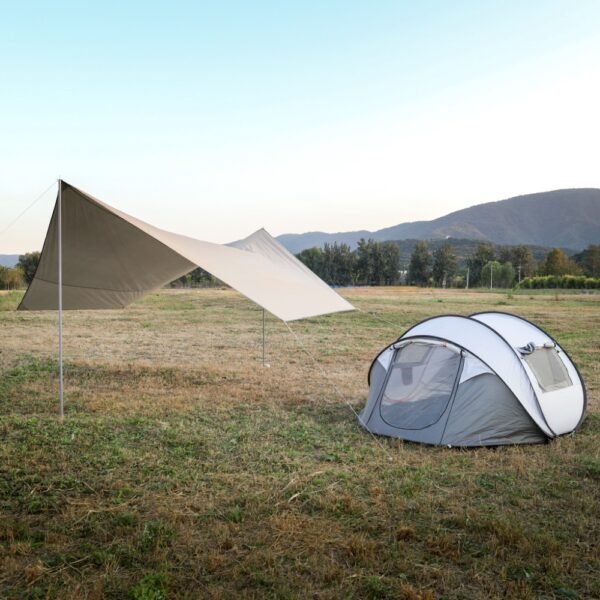 Custom Wholesale Ultralight Camping Tents |Pop-up Automatic Boat Tent and Butterfly Shape Silver-Coated Canopy - Image 3