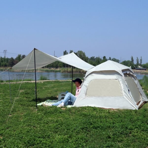 Camping Tent Wholesale Custom Quick Setup Foggy Grey Durable Portable Tents - Image 3