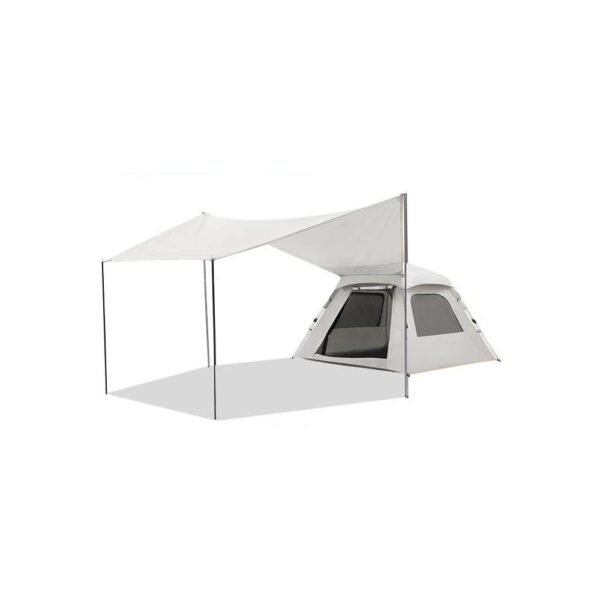 Factory Wholesaler OEM 2-in-1 Camping Tent Set | Single-Layer  Automatic Tent with Canopy - Image 7