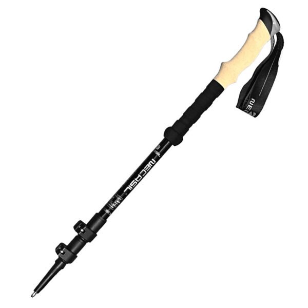 Manufacturer OEM Outdoor 3LS Externally-locked  Trekking Poles | Three-section Telescopic Aluminum Alloy Straight-handle  Hikking Poles - Image 4