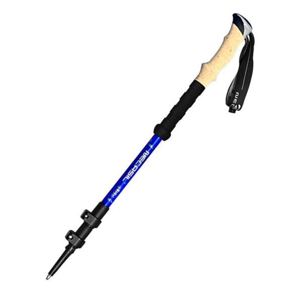 Manufacturer OEM Outdoor 3LS Externally-locked  Trekking Poles | Three-section Telescopic Aluminum Alloy Straight-handle  Hikking Poles - Image 5